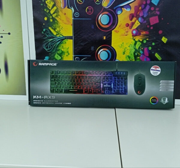 Tastatura Rampage KM-RX9 crni set tatatura miš