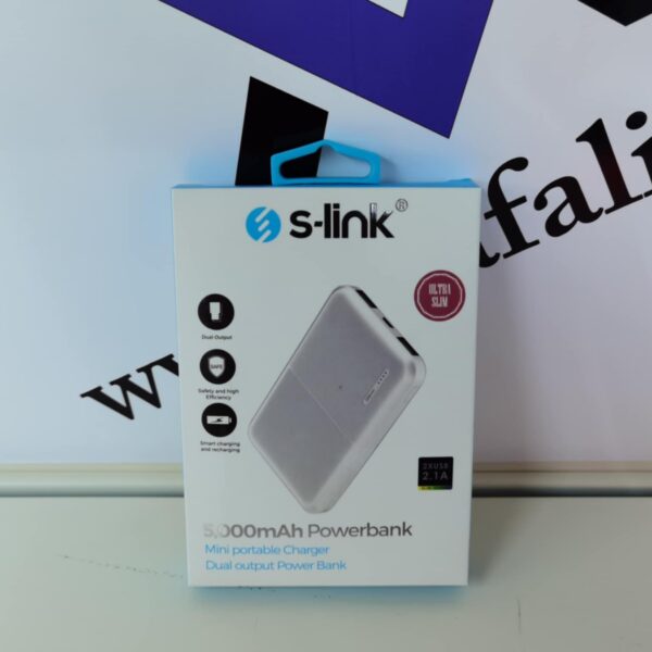 S-link IP-G55 5000mAh mini Powerbank bijeli