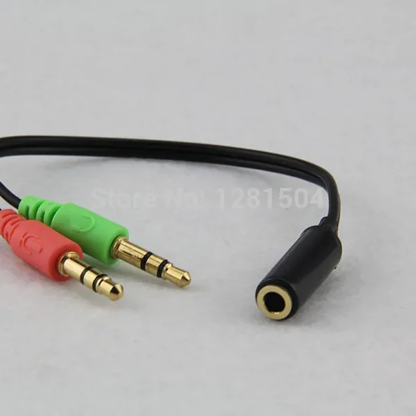 Yspliter Audio Aux 3.5mm male to duel female