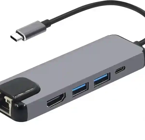 Adapter USB HUB TYPE C to RJ (100Mbps) HDMI USB 3.0