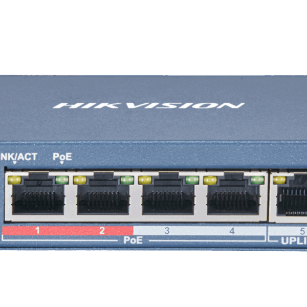 Switch 4 PoE porta DS- 3E1105P-E/M