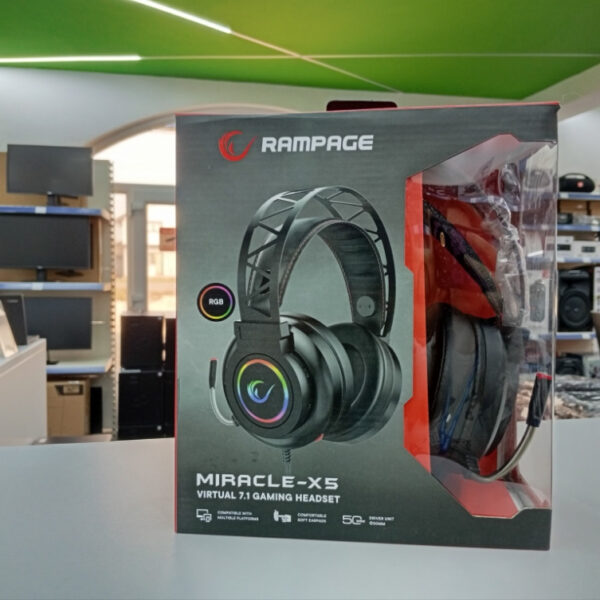 lušalice Rampage Gaming Miracle -X5 RGB 7.1 sa mikrofonom