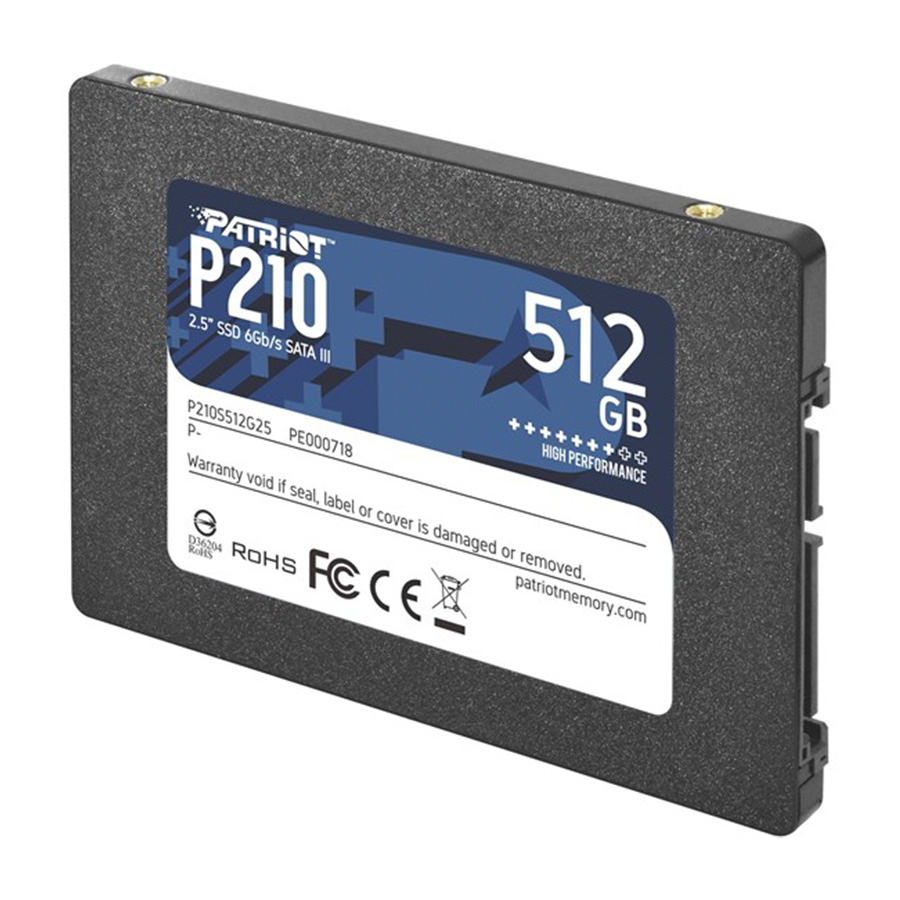 SSD 2,5” PATRIOT P210 SATA 3 512GB P210S512G25