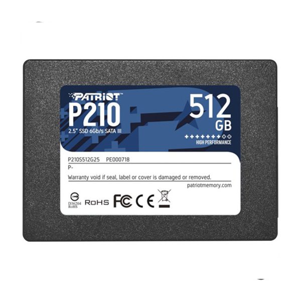 SSD 2,5" PATRIOT P210 SATA 3 512GB P210S512G25