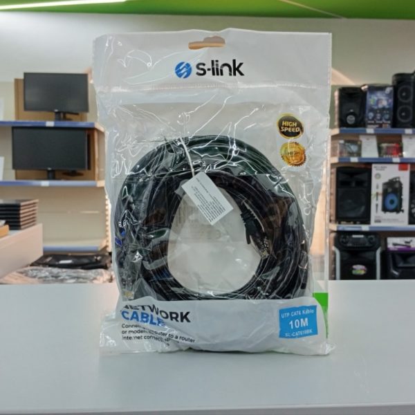 Mrežni kabal 10m CAT6 SL-CAT610BK crni