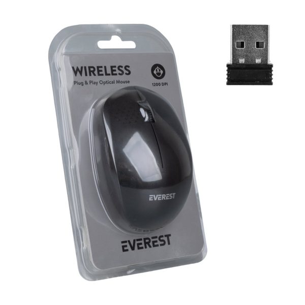 Bežični miš Everest SMW-88 USB crni 2.4GHz