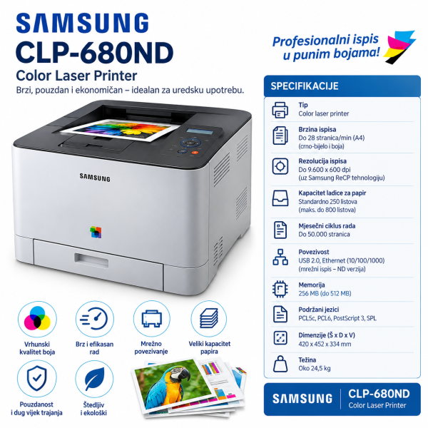 Štampač Samsung CPL-680ND